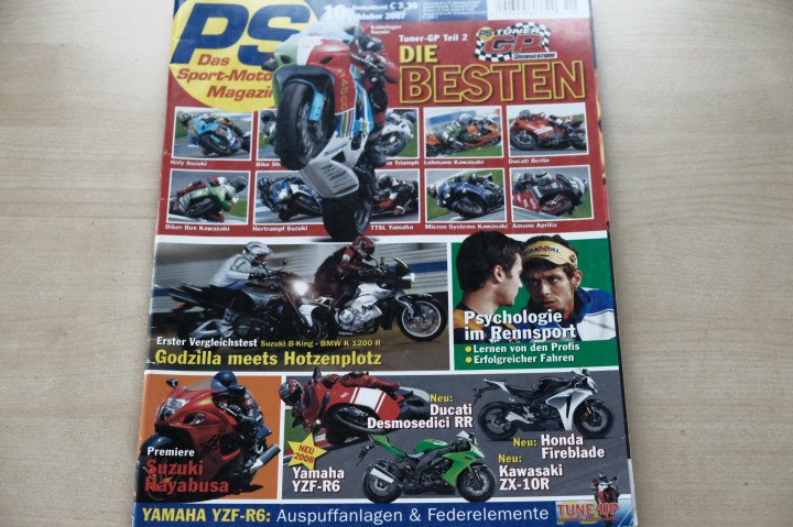 Deckblatt PS Sport Motorrad (10/2007)